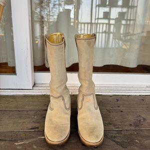 Chanel Chic Cream Tall Boots